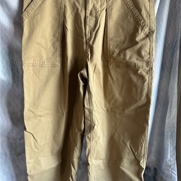 Banana Republic Women’s Cotton Khaki Chinos NWT wide leg size 16 Pocket detail - Picture 2 of 13